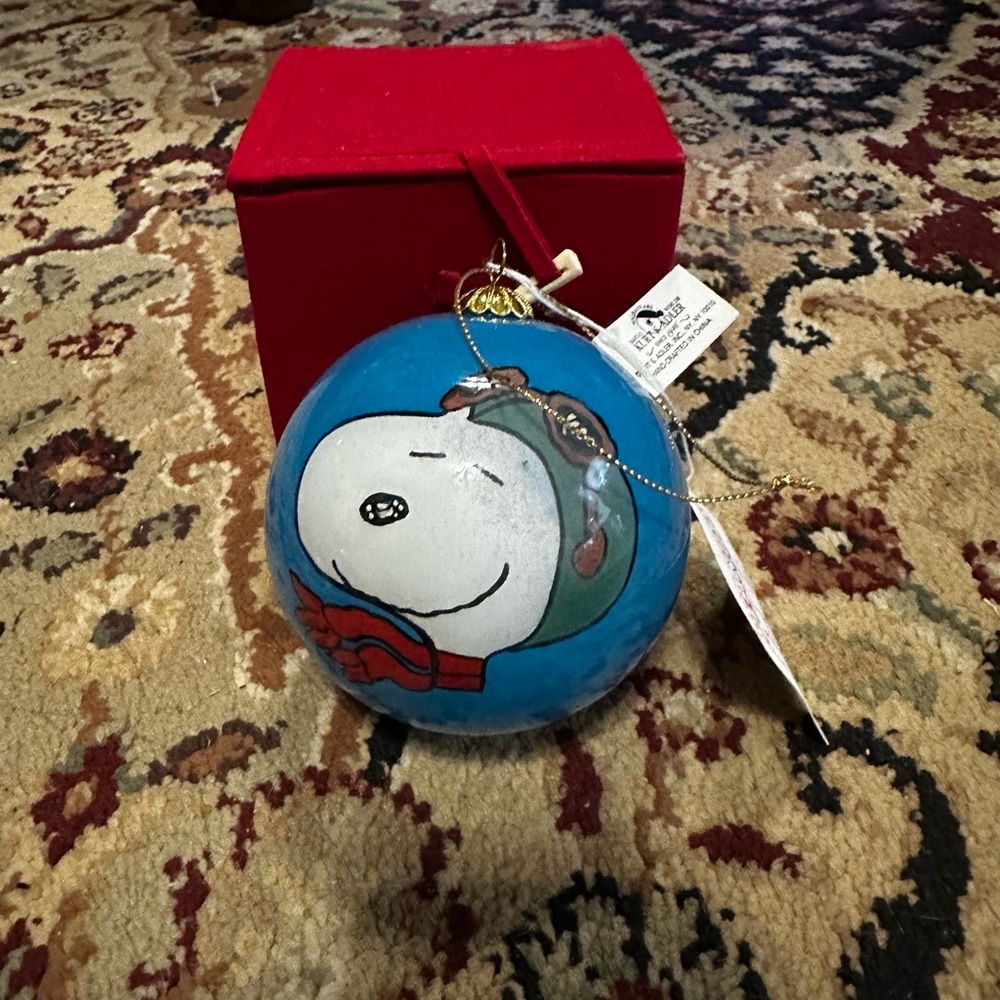 Kurt Adler Peanuts Snoopy Flying Ace Ornament